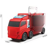 Kamion Tovornjak z avtomobilčki in katapultom – 2-v-1 zabava za male voznike Rumena | Shoptok.si