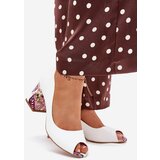 Boto Leather pumps with decorative heel Lewski Shoes | Shoptok.si