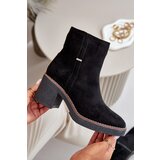 Boto Women's Heeled Boots Insulated Eco Suede Black Arkesia | ePonuda.com