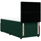 Box spring krevet s madracem tamnozeleni 100x200 cm baršunasti | shoptok.hr