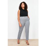 Trendyol Curve Gray Cigarette Accessory Detail Knitted Trousers | shoptok.hr