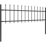  Vrtna ograda s vrhom koplja Čelik 1603,5x60 cm Crna | shoptok.hr