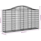  Obokane gabion košare 40kosi 200x30x100/120 cm pocinkano železo, (21000148) | Shoptok.si