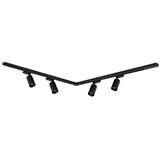  Reflektor za šinski sistem PIPE 4xGU10/10W/230V, crna | Eponuda.com