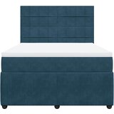  box spring s madracem plavi 160 x 200 cm baršunasti | shoptok.hr