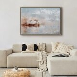  Slika - Cranes in the Morning (1 Part) Wide 120x80 U prirodnom drvenom okviru | shoptok.hr