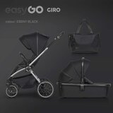 EUROCART easy go giro ebony black kolica za bebe 2u1 ( W/EA/GIRO/EB )