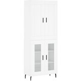 Maison Chic Visoka omara - Komoda - Predalnik bela 69,5x34x180 cm inženirski les, (21719316) Cene