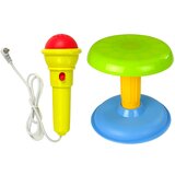 Lean_Toys Otroška klaviatura s stolom in mikrofonom modra | Shoptok.si