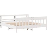 vidaXL Okvir kreveta bez madraca bijeli 180x200 cm od masivne borovine | shoptok.hr