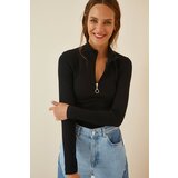 Happiness İstanbul Blouse - Black - Fitted Cene