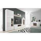 Hom`in komoda, bela, barve hrasta | Shoptok.si