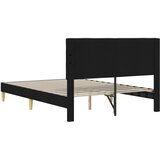  Krevetna konstrukcija s uzglavljem Crna 120 x 190 cm Tkanina | Eponuda.ba