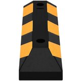 vidaXL Odsevna parkirna blokada 2 kosa 56x15x10 cm guma | Shoptok.si