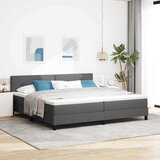  Krevet s opruga kutije Tamno siva 200 x 200 cm tkanina | shoptok.hr