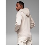 Ombre Sweatshirt unzipped hoodie in streetwear style - sand | Shoptok.si