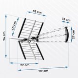 Berdsen BD-953 usmjerena vanjska TV antena ultra HD 4K Slike