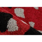 Kayoom PREPROGA Naila 300 Schwarz / Rot 200/290 cm tkano rdeča, črna | Shoptok.si