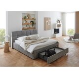 Meise Möbel Sivi tapecirani bračni krevet bez podnice 180x200 cm Canyon – | shoptok.hr