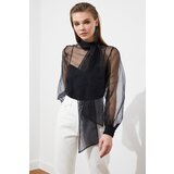 Trendyol Black Bow Detailed Organza Blouse | Shoptok.si