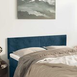  Uzglavlja tamnoplava 144x5x78/88 cm baršunasta | shoptok.hr