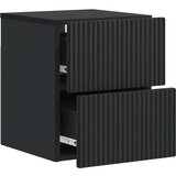  Stenski nočni omarici Črna 33 x 34,5 x 40 cm Inženirski les, (5000209609) | Shoptok.si