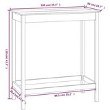  Barski stol bijeli 100 x 50 x 110 cm od masivne borovine | Eponuda.ba