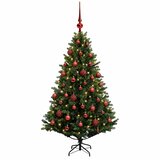  Umjetno božićno drvce s kuglicama 120 cm 150 LED lampica Slike