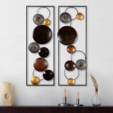 Wallity Set zidnih ukrasa Teksturirani-3, 32x92x4 cm 2 komada, Šareni | Eponuda.ba