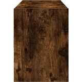vidaXL Regal za čevlje zložljiva dimljeni hrast 89,5x30x40 cm | Shoptok.si