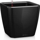 LECHUZA Okrasni lonec Quadro Premium LS 28 - Črna visoki sijaj | Shoptok.si