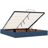  od pjene s madracem i LED-om Plava 180 x 200 cm Tkanina | shoptok.hr