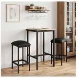 vidaXL Barska stolica 2 kom. Crna 40 x 32 x 64 cm Konstruirano drvo - Crna 2 40 x 32 x 64 cm | shoptok.hr