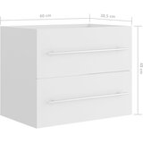 Ormarić za umivaonik bijeli 60 x 38,5 x 48 cm konstruirano drvo | shoptok.hr