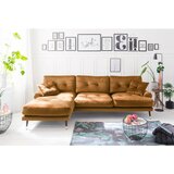 MID.YOU KOTNA SEDEŽNA GARNITURA, žamet gorčično rumena | Shoptok.si