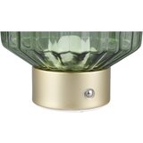 Tri O Zelena/u zlatnoj boji LED stolna lampa s mogućnosti zatamnjivanja sa staklenim sjenilom (visina 19,5 cm) Lord – | shoptok.hr