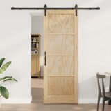 vidaXL drsna vrata s kompletom opreme 78x211 cm iz masivnega lesa iz bora, notranja vrata 'ORKDAL'78x211x4 cm iz masivnega lesa iz bora Cene