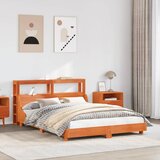 Maison Chic Posteljni okvir - Dvoposteljna postelja - Zakonska postelja brez vzmetnice vošč. rjav 150x200 cm borovina-J13084, (21759428) | Shoptok.si