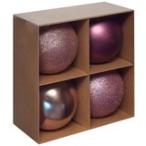 Feeric Set novogodišnjih kugli x4 roze (207484) | ePonuda.com