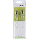 Belkin A3L793BT05M-H-S RJ45 omrežni kabel\, Patch kabel CAT 5e S/FTP 5.00 m siva z zaščitnim zapornim zatičem 1 kos, (20418263) | Shoptok.si