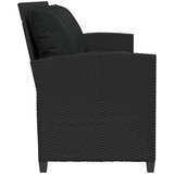  Vrtna sofa 5-sjed s jastucima crni poliratan | Eponuda.ba