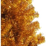 vidaXL Božično drevo med 300 LED z stojalom Zlata 210 cm PET | Shoptok.si