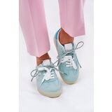 Boto Low Women's Sports Shoes In Leopard Print Mint Zelevelis | Shoptok.si