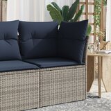  Vrtni kauč s jastukom Siva 62 x 62 x 69 cm poliratan | shoptok.hr