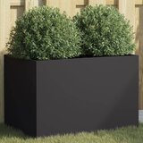 Maison Chic Cvetlično korito - Cvetlični Lonec črno 62x40x39 cm jeklo, (21788806) | Shoptok.si
