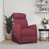  Naslonjač od tkanine crvena boja vina | shoptok.hr