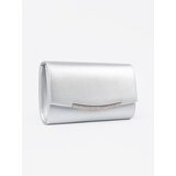 Shelvt Silver clutch bag with chain | shoptok.hr