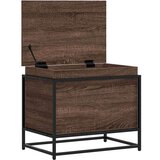 vidaXL Škatla s pokrovom rjavi hrast 60x40x51,5 cm inženirski les | Shoptok.si