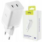 ALLITY zidni punjač GaN PD QC ATC-01-45WCC 2x USB-C 45W bijeli | shoptok.hr