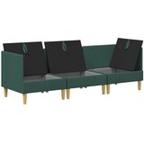  Set namještaja za dnevni boravak 3 pcs Tamnozelena Tkanina | shoptok.hr